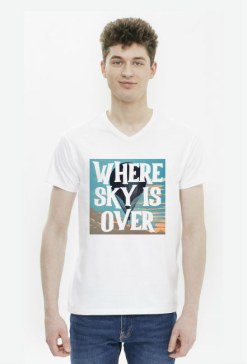Where sky is over