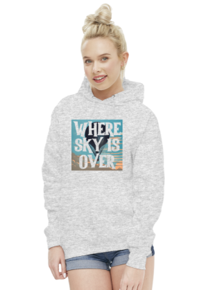 Where sky is over