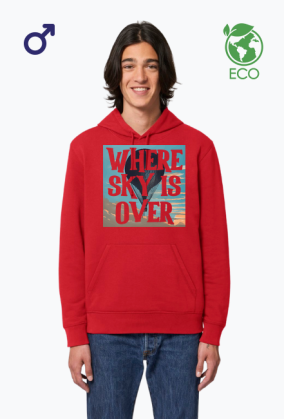 Where sky is over