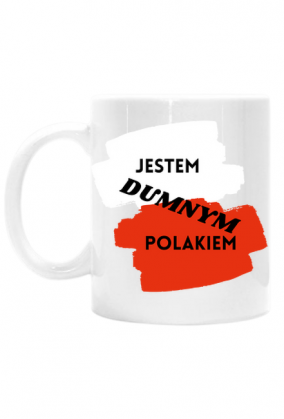 Kubek klasyczny - Dumny Polak (biały)