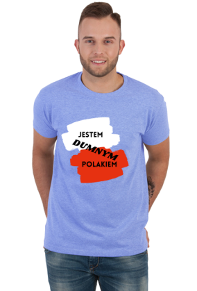 Koszulka męska Soft Style - Dumny Polak (różne kolory)