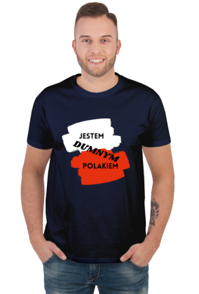 Koszulka męska Soft Style - Dumny Polak (różne kolory)