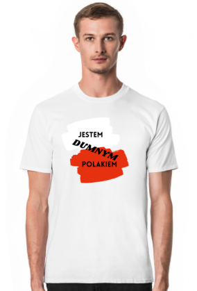 Koszulka męska Soft Style - Dumny Polak (różne kolory)