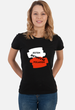 Koszulka Damska Soft Style - Dumny Polak (różne kolory)