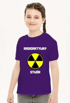 Koszulka dziecięca unisex - Radioaktywny Stwór (różne kolory)