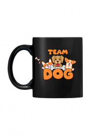 Czarny Kubek Full Color TEAM DOG