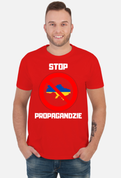Koszulka męska Soft Style - Stop Propagandzie, wersja 2 (różne kolory)