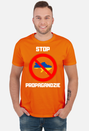 Koszulka męska Soft Style - Stop Propagandzie, wersja 2 (różne kolory)