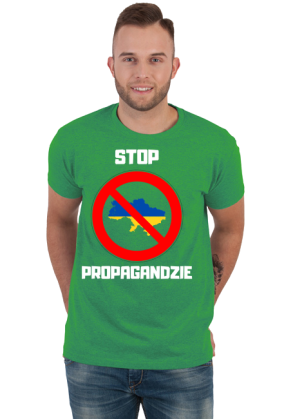 Koszulka męska Soft Style - Stop Propagandzie, wersja 2 (różne kolory)