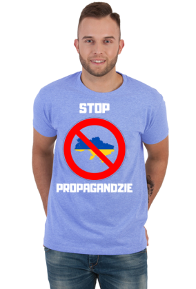 Koszulka męska Soft Style - Stop Propagandzie, wersja 2 (różne kolory)