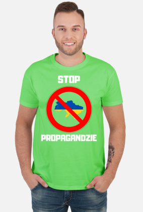 Koszulka męska Soft Style - Stop Propagandzie, wersja 2 (różne kolory)