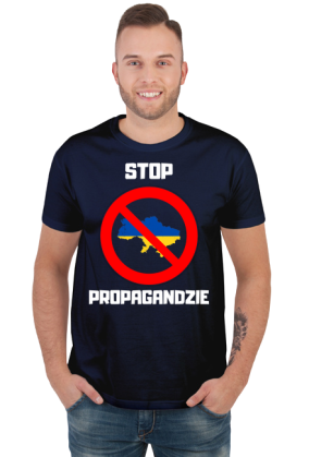 Koszulka męska Soft Style - Stop Propagandzie, wersja 2 (różne kolory)