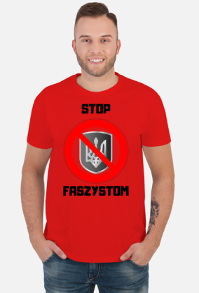 Koszulka męska Soft Style - Stop Faszystom, (różne kolory)