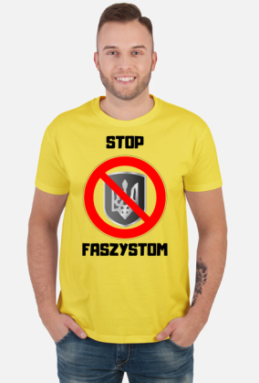 Koszulka męska Soft Style - Stop Faszystom, (różne kolory)