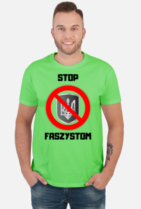 Koszulka męska Soft Style - Stop Faszystom, (różne kolory)