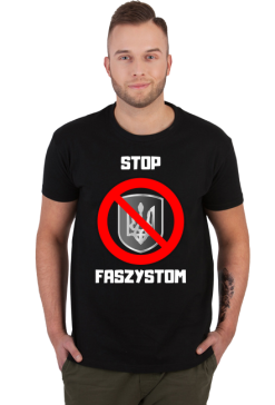 Koszulka męska Soft Style - Stop Faszystom, wersja 2 (różne kolory)