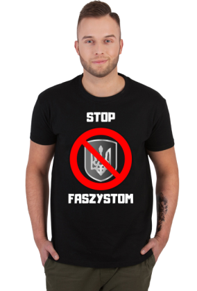 Koszulka męska Soft Style - Stop Faszystom, wersja 2 (różne kolory)