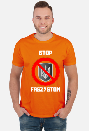 Koszulka męska Soft Style - Stop Faszystom, wersja 2 (różne kolory)
