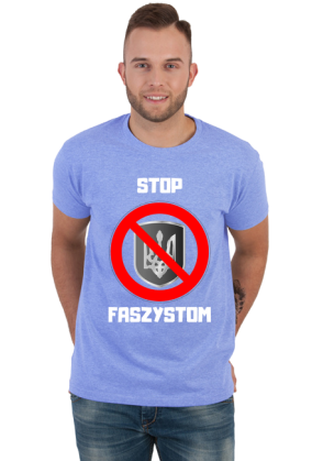 Koszulka męska Soft Style - Stop Faszystom, wersja 2 (różne kolory)