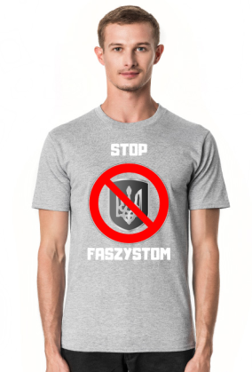 Koszulka męska Soft Style - Stop Faszystom, wersja 2 (różne kolory)