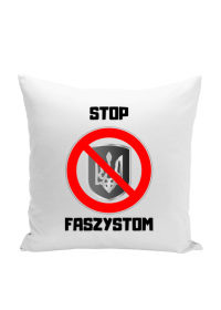 Poduszka Jasiek - Stop Faszystom (biała)