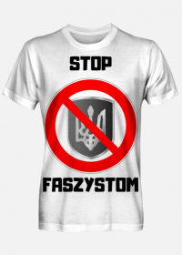 Koszulka męska, pełny ndaruk - Stop Faszystom
