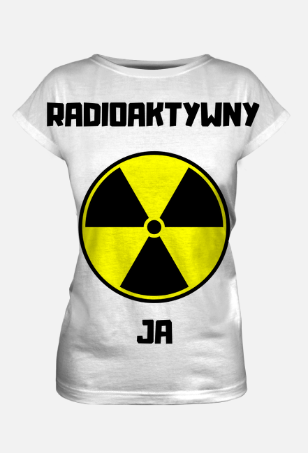 Koszulka damska, pełny nadruk - Radioaktywny Ja