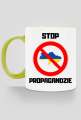 Kubek Eko z Kolorowym Uszkiem - Stop Propagandzie (różne kolory)