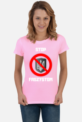 Koszulka Damska Soft Style - Stop Faszystom (różne kolory)