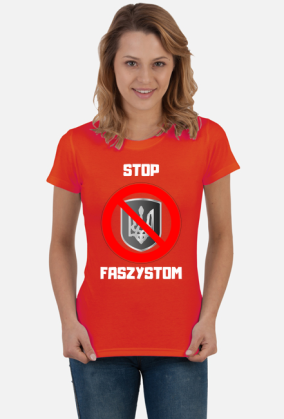 Koszulka Damska Soft Style - Stop Faszystom (różne kolory)