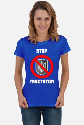 Koszulka Damska Soft Style - Stop Faszystom (różne kolory)