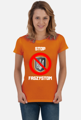 Koszulka Damska Soft Style - Stop Faszystom (różne kolory)