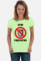 Koszulka Damska Soft Style - Stop Faszystom, wersja 2 (różne kolory)