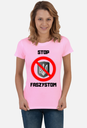 Koszulka Damska Soft Style - Stop Faszystom, wersja 2 (różne kolory)