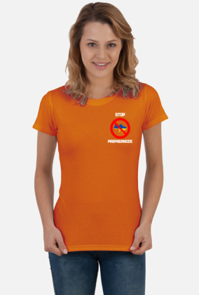 Koszulka Damska Soft Style - Stop Propagandzie, wersja 4 (różne kolory)