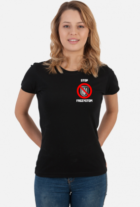 Koszulka Damska Soft Style - Stop Faszystom, wersja 4 (różne kolory)