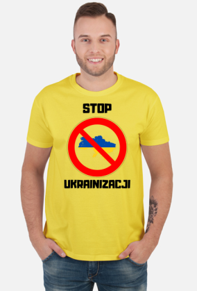 Koszulka męska Soft Style - Stop Ukrainizacji (różne kolory) (różne kolory)