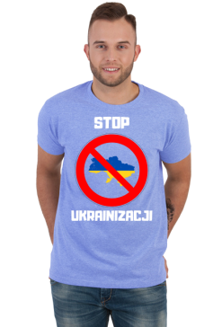 Koszulka męska Soft Style - Stop Ukrainizacji, wersja 3 (różne kolory)