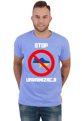 Koszulka męska Soft Style - Stop Ukrainizacji, wersja 3 (różne kolory)
