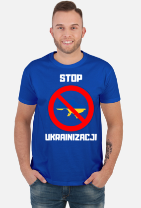 Koszulka męska Soft Style - Stop Ukrainizacji, wersja 3 (różne kolory)