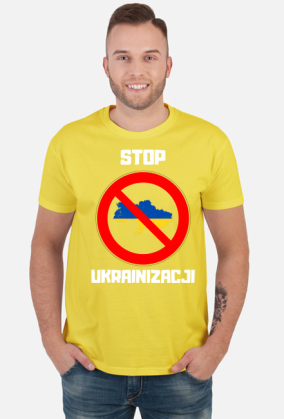 Koszulka męska Soft Style - Stop Ukrainizacji, wersja 3 (różne kolory)