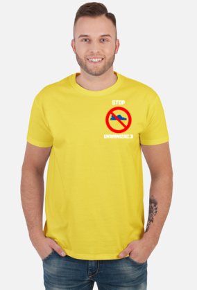 Koszulka męska Soft Style - Stop Ukrainizacji, wersja 4 (różne kolory)