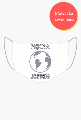 Maseczka Trójwarstwowa - Piękna Jestem, wersja 2
