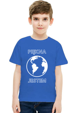 Koszulka dziecięca unisex - Piękna Jestem, wersja 4 (różne kolory)