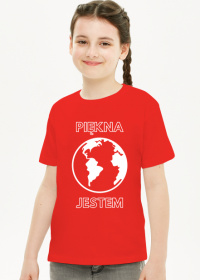 Koszulka dziecięca unisex - Piękna Jestem, wersja 4D (różne kolory)