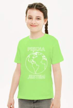 Koszulka dziecięca unisex - Piękna Jestem, wersja 2D (różne kolory)