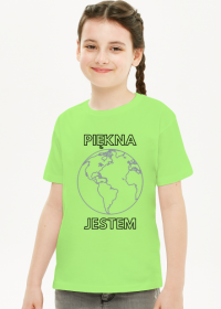 Koszulka dziecięca unisex - Piękna Jestem, wersja 1D (różne kolory)