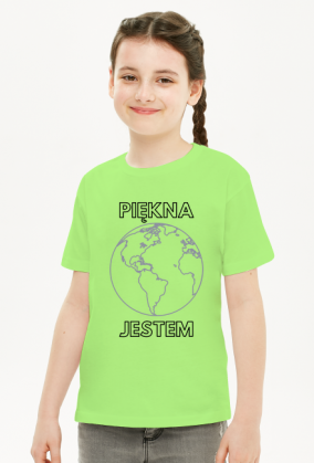 Koszulka dziecięca unisex - Piękna Jestem, wersja 1D (różne kolory)