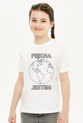 Koszulka dziecięca unisex - Piękna Jestem, wersja 1D (różne kolory)