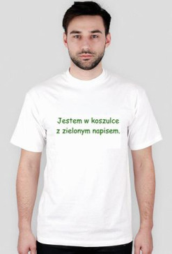 Koszulka z zielonym...
